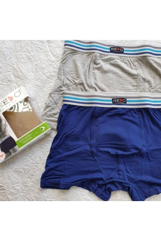 Чоловічі труси боксери з бамбука з м'якою спортивною резинкою Redo 1BE-588